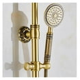 thumbnail image 3 of Antique Brass Carving Rainfall Shower Sets Faucet Mixer Tap Tub Faucet Brass Bath &amp; Shower Faucet Set Bathtub Faucet, 3 of 6