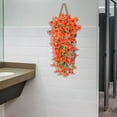 thumbnail image 4 of Colgante de pared de enredadera de flor de rosa artificial - Guirnalda floral de imitación de plástico decorativa de 75 cm | Decoración del techo de la sala de estar | Cubierta de conducto de, 4 of 7