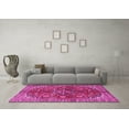 thumbnail image 3 of Ahgly Company Indoor Square Medallion Pink Traditional Area Rugs, 3' Square, 3 of 4