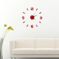 thumbnail image 3 of YUMILI Reloj de Pared, Pegatina de Reloj de Pared, decoración de Reloj Grande 3D, decoración de Pared Moderna para el hogar, la Oficina y la habitación(Rojo), 3 of 8
