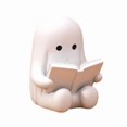 thumbnail image 7 of THOPBPRK Cute White Ghost Halloween Party Decoration, 3.15Inch Miniature Plastic Figurine for Desktop and Tabletop, Fun Home Accents for Seasonal Celebrations, 7 of 7