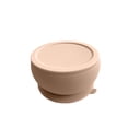thumbnail image 2 of Octopod Silicone Baby Suction Bowl With Lid - Toddler & Baby Bowls, Baby Food Containers, Spill Proof Bowls For Toddlers, Suction Baby Bowls With Lids, Food Grade Silicone Baby Bowl (Apricot Blush), 2 of 5