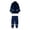 Navy, variant on Daznico Children Outdoor Raincoat Rain Pants Suit Solid Color Hoodie Tops Pants 2PCS Outfits Clothes Set,4-5 Years