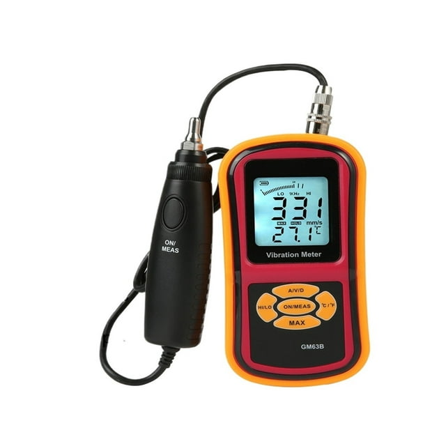Vibration Meter GM63B Handheld Digital Vibration Analyzer Vibration uring Tool Vibration Instrument Vibrator ,Wide Range