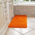 thumbnail image 2 of Sweet Home Stores Cozy Solid 2x5 Indoor Shag Runner Rug, 2' x 5', Orange, 2 of 7