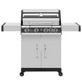 thumbnail image 2 of Royal Gourmet SG5003S 4-Burner Stainless Steel Gas Grill with Side Burner, Cabinet Style Grill with Glass Viewing Window,Silver, 2 of 11