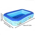 thumbnail image 3 of Portable Inflatable Pool, Adult Size Structure – Large Outdoor Basin, Reinforced PVC Material | Fast Inflate System, Foldable Space Saving Design for Backyard Summer Cooling Use(Q), 3 of 8