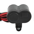 thumbnail image 4 of Motorcycle Handlebar Phone Charger Cigarette Lighter Socket Single USB Blue LED Waterproof for Electronic Devices, 4 of 5