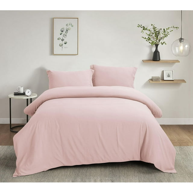 Ensemble de housse de couette unie ultradouce