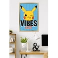 thumbnail image 2 of Pokémon - Pikachu Winking Mood Wall Poster, 22.375" x 34" Framed, 2 of 5