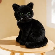PLPPYFS Chongker Weighted Stuffed Animals, Sitting-Cats-with-Head-Turned-Aside Series Soothing Doll Handmade Realistic Cat P Doll Lifelike Real Cat Size Companion P Doll