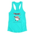 thumbnail image 3 of Patriotic Gnome W Flags Racerback Tank Women -Image by Shutterstock, Female XX-Large, 3 of 4