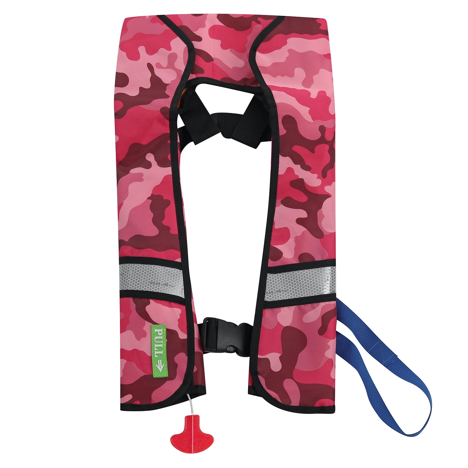 GOTGELIF Adult Automatic Inflatable Life Jacket, Red Camouflage