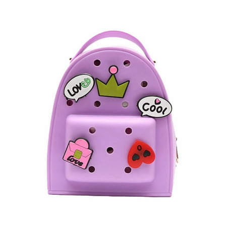 Clog Silicone Jelly Backpack With Charms Cute Mini Backpack Daypack Bag Charms Silicon Hole Bag For Women And Girls Arts And Crafts for Kids Ages 8-12 Boys Stationery Paper And Envelopes Set with