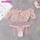 thumbnail image 1 of Trmx 1 juego de lencería dulce sexy daisy see through babydoll para mujer top+tanga spangjing, 1 of 3