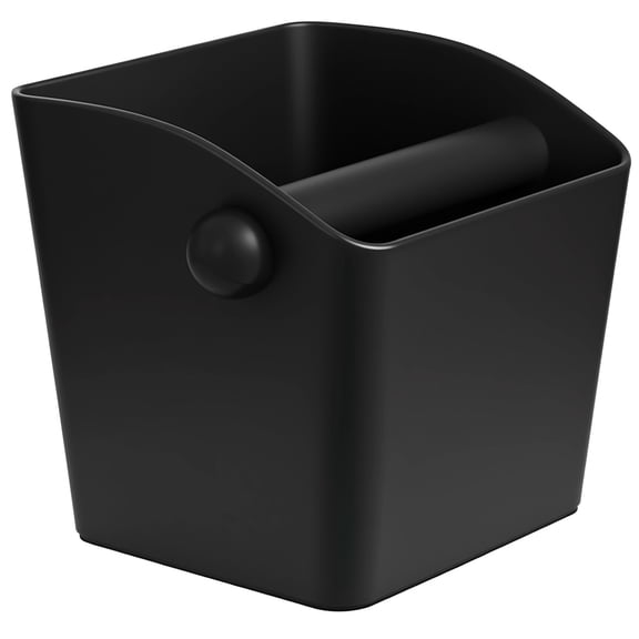 Coffee Knock Box Espresso, 5.5" Medium Square Knock Box with Removable Knock Bar, Shock-Absorbent Design, Space-Saving Coffee Grind Waste Bin, ABS & Silicone Made