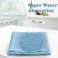 Blue Microfiber Glass Cleaning Cloths, Towels for Windows,Mirrors
