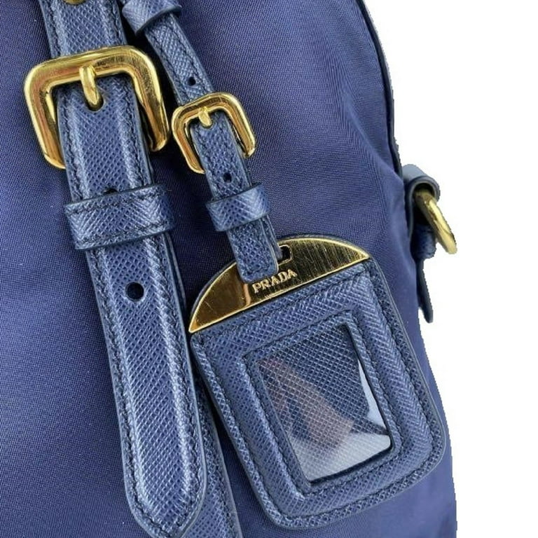 A Prada Tessuto Nylon Chain Shoulder Baltico Bag