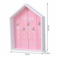 thumbnail image 1 of Key Box Modern Style House Shape Wooden Key Wall Hanging Storage Box Jewellery Box, 1 of 6