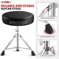thumbnail image 2 of CHROME 2020 PRO Universal Drum Chair Round Padded Seat Throne Stool Stand, 2 of 12