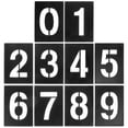 thumbnail image 1 of MOVTOTOP 1 Set Number Stencil 0 to 9 Address Number Templates for Painting on Wood, 1 of 8