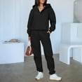 thumbnail image 5 of Efsteb Women 2 Piece Outfits Hoodie Sweatsuits Set Casual Sweatpants Long Sleeve Sweatshirt Matching Joggers Tracksuit Sets (Black,L), 5 of 8