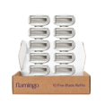 thumbnail image 1 of Flamingo Originales Lames - Paquet de Recharge de Rasoir pour Femmes pour un Rasage Confortable - Aloe Vera et Beurre de Karité - Têtes de Rasoir de Rechange avec 5 Lames Tranchantes - 10 Unités, 1 of 6