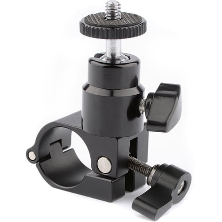 CAMVATE 25mm Rod Clamp with Ball Head Monitor Mount Black Knob
