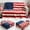 A, variant on Luckky American Flag Flannel Blanket,Patriotic America Themed Minky Blanket,Warm Lightweight Plush Blanket for 4th of July,Independence Day,Home Sofa,Bed & Daily Use