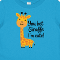 thumbnail image 4 of Inktastic You Bet Giraffe I'm Cute Boys or Girls Baby T-Shirt, 4 of 5