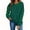 Green, variant on Women Sweatshirt Christmas Lettering Tree Print Crewneck Long Sleeve Pullover Top for Fall Winter