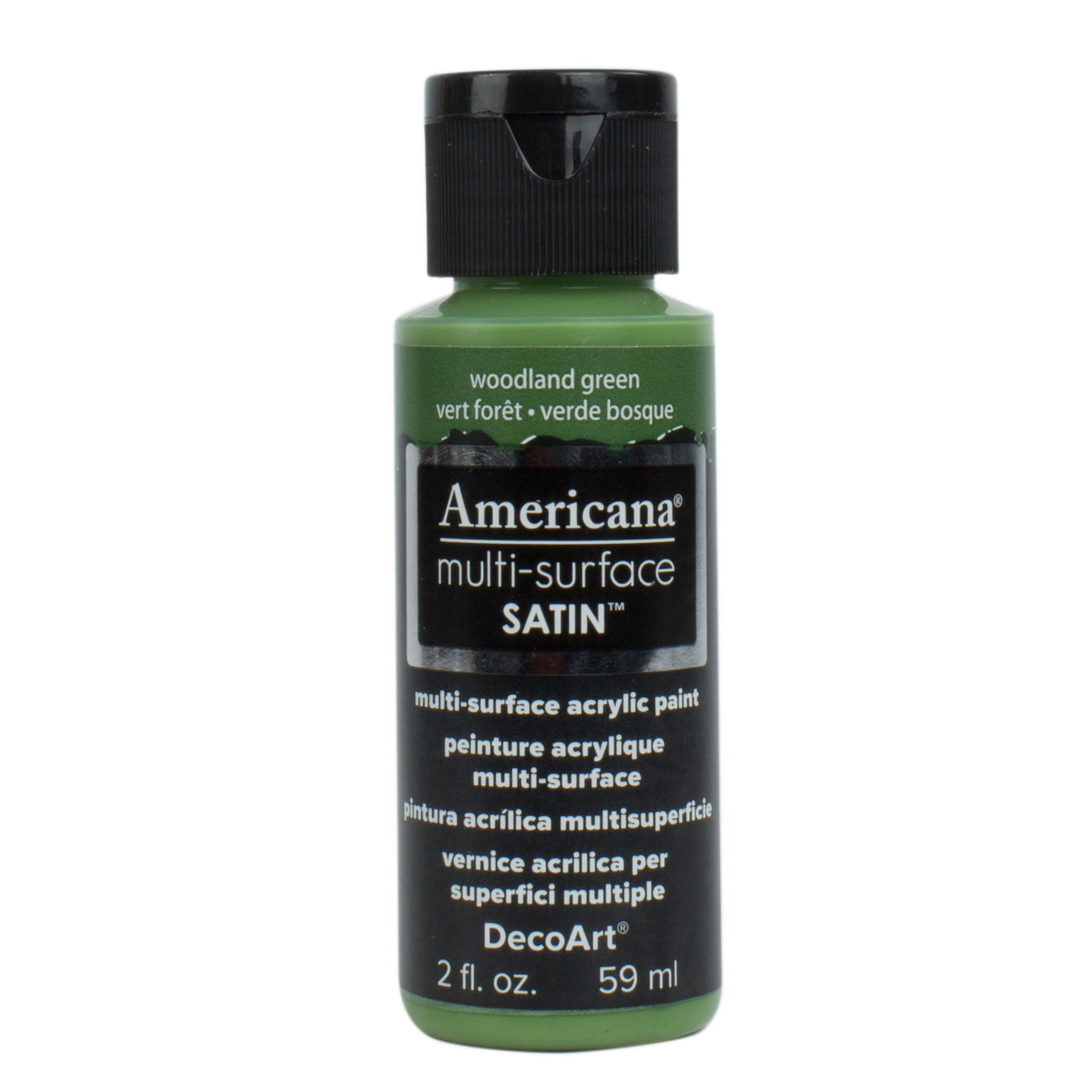 DecoArt Americana MultiSurface Acrylic Color, 2 oz., Woodland Green