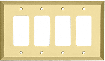 CRL MMP17BR Brass Quad Designer Metal Mirror Plate