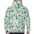 thumbnail image 7 of Haiem Floral In Teal Patterned Men's Hoodie with Kangaroo Pocket - Ideal Pullover Sweatshirt for Daily Wear, Travel, and Home-3X-Large, 7 of 7