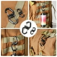 thumbnail image 2 of Portable S Chain Hook 360 Rotating Double Carabiner Outdoor Swivels Clip for Hiking, Camping, Backpacking, Dog Walking, 2 of 8