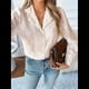 thumbnail image 5 of Camisas de Larga con Botones para Mujer Camisa Ligera con Botones Albaricoque M, 5 of 10
