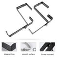 thumbnail image 5 of IBASETOY 1Pair Decorative Iron Flower Pot Bracket Black Wall Planter Hook for Balcony and Garden, 5 of 7