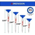 thumbnail image 3 of MAZEL Plastic Golf Tees 8 Pack｜Excellent Durability and Stability Plastic Tees with 5 Prongs,Reduces Friction & Side Spin, 3 of 5