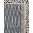 thumbnail image 4 of Unique Loom Solid Shag Collection Area Rug (3' 1" Square Cloud Gray), 4 of 7