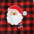 thumbnail image 6 of Generic Toddler Kids Girls Boys Cute Christmas Old Man Plaid Prints Romper Jumpsuit Cloths Autumn Winter Clothes for Holiday Party Christmas （9-12 Months Red）, 6 of 9