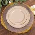 thumbnail image 4 of Balsa Circle 10 Round 8" Taupe Disposable Salad Dinner Plastic Plates Embossed Scalloped Trim Party Events Tableware, 4 of 8