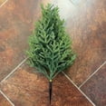 thumbnail image 4 of Christmas 19" Artificial Pine and Cypress- UV Resistant Outdoor Fake Evergreen Plants with Ground Stakes for Stability, Realistic Faux Shrubs for Porch, Garden, Front Door Decor, 4 of 7