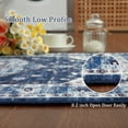 thumbnail image 5 of Tzou Vintage Floral Low Profile Big Area Rug 9x12 for Bedroom Living Room Super Soft Floor Mat, Machine Washable, Navy Blue, 5 of 7