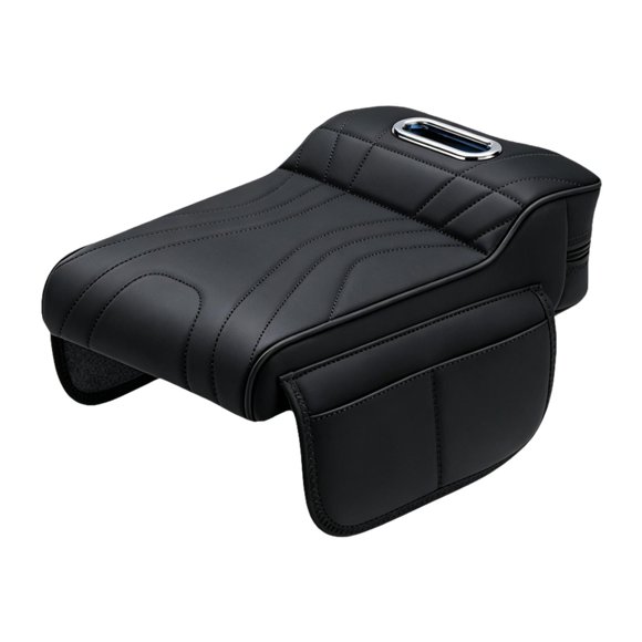 Cojín genérico para reposabrazos coche, funda para reposabrazos con caja pañuelos, piel sintética, almohadilla compacta para consola central
