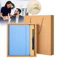 thumbnail image 2 of Solivara Strap Bound A5 Notepad Thickened For Daily Journal With Pen Box Package(Sky Blue,1pcs), 2 of 9