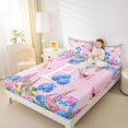 thumbnail image 3 of Manfei Cartoon Alphabet E Print Queen Sheets,Kawaii Butterfly Queen Sheet Sets,Multicolored,4-Piece, 3 of 6