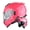 Glossy Pink, variant on 1Storm Motorcycle Street Bike Modular/Flip up Dual Visor Sun Shield Full Face Helmet: HJK920 Glossy White