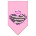 thumbnail image 3 of Pet and Dog Bandana Rhinestone, "Zebra Heart", 3 of 10