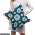 thumbnail image 5 of Ambesonne Mandala Fabric by the Yard Upholstery, Vintage Circular Flora Art, 10 Yards, Dark Teal and Pale Fuchsia, 5 of 5