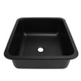 thumbnail image 1 of RV Sink, Stainless Steel Drop In Bar Sink Large Capacity Rectangular Topmount Hand Wash Basin Sink Small Single Bowl Sink with 1.6in Drain Hole for Caravan Boat, 1 of 7